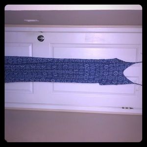 Blue and white paisley maxi dress from Nordstrom